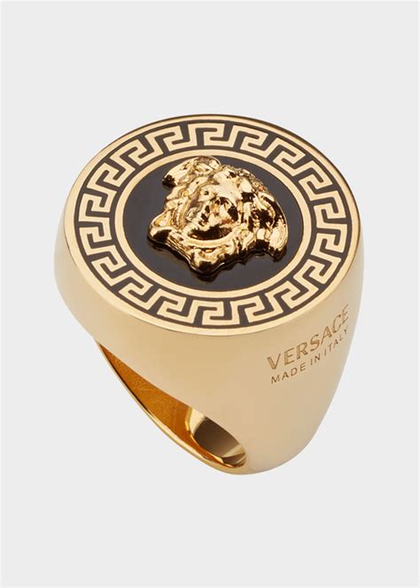 chevaliere versace or|Bague pour Homme .